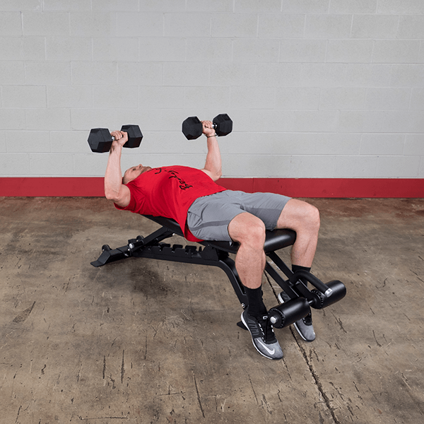 Body Solid Full Commercial Adjustable Bench, SFID425 - Athletix.ae