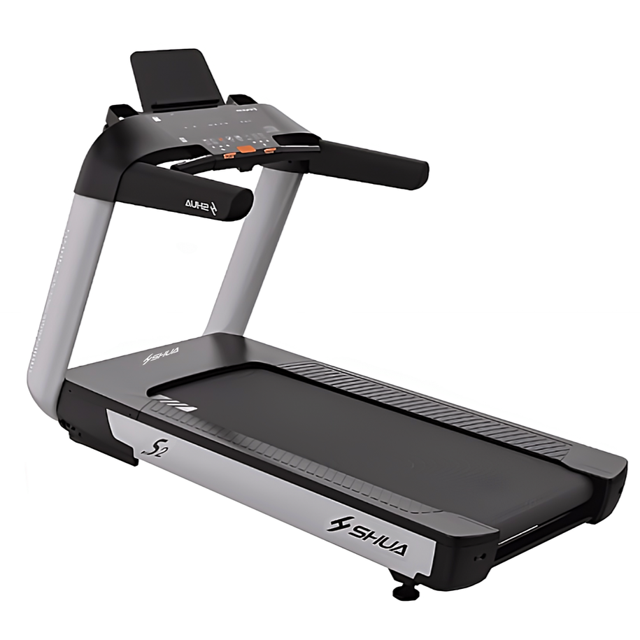 SHUA, Commercial Treadmill SH-T9100, Silver Gray, Black - Athletix.ae