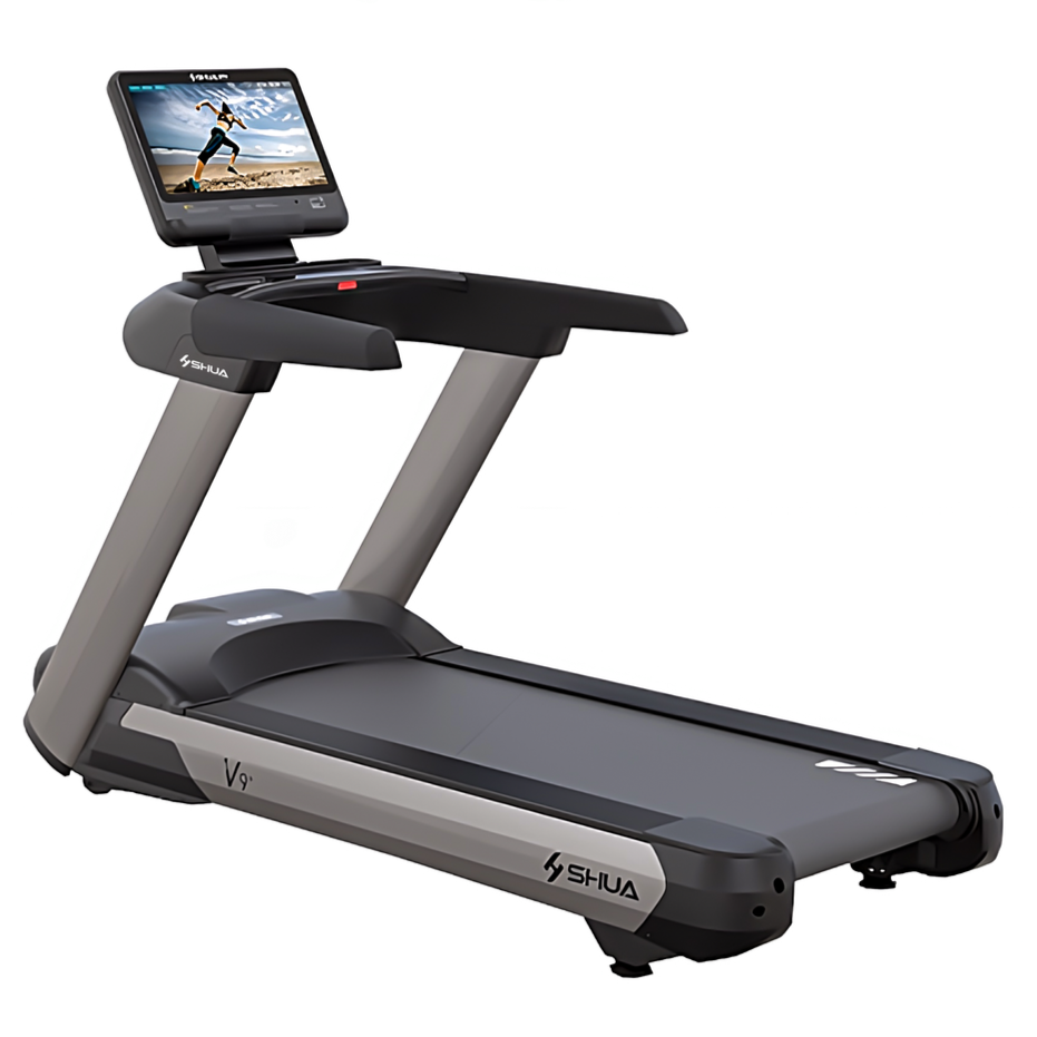 SHUA, Commercial Treadmill SH-T8919T, Silver Gray, Black - Athletix.ae