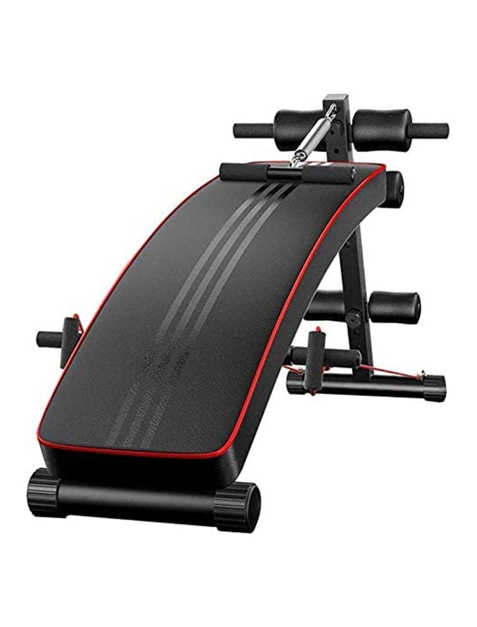 PRSAE Benches & Racks 1441 Fitness Decline Sit Up Bench with Reverse Crunch Handle -B006