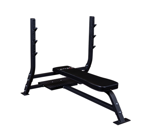Body Solid Pro Clubline Flat Olympic Bench | SOFB250 - Athletix.ae