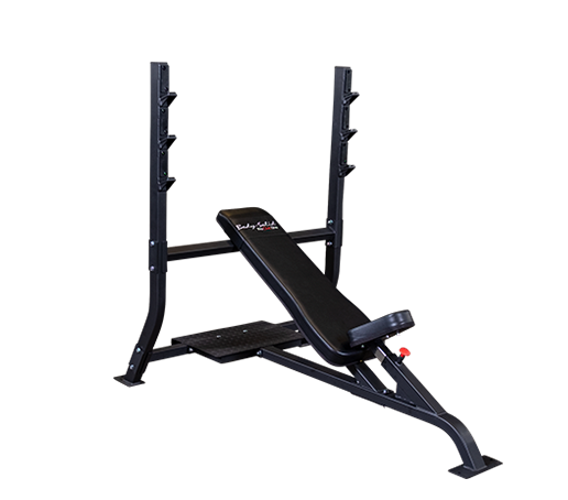 Body Solid Pro Clubline Incline Olympic Bench | SOIB250 - Athletix.ae