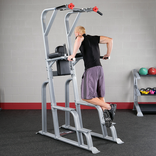 Body Solid Pro Club Vertical Knee Raise, SVKR 1000 - Athletix.ae