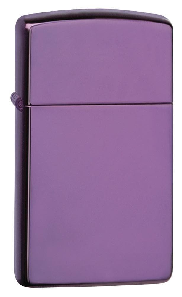 Zippo 28124 Slim High Polish Purple Windproof Lighter, Slim Model, Purple - OUTBACK