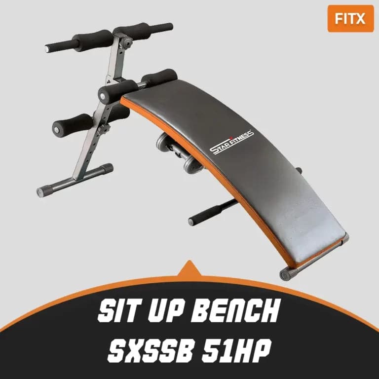 Star Fitness, Sit Up Bench Sxssb-51Ho, Black - Athletix.ae