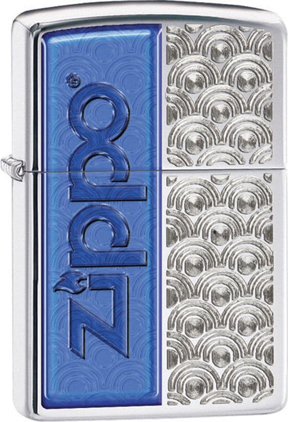 Zippo 28658 250 Special Design High Polish Chrome Windproof Lighter, Classic Model, Silver - OUTBACK