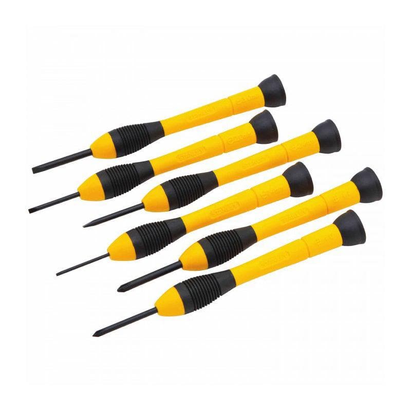 Shop for Stanley 6 pc Bi-Material Precision Screwdriver Set on outback.ae