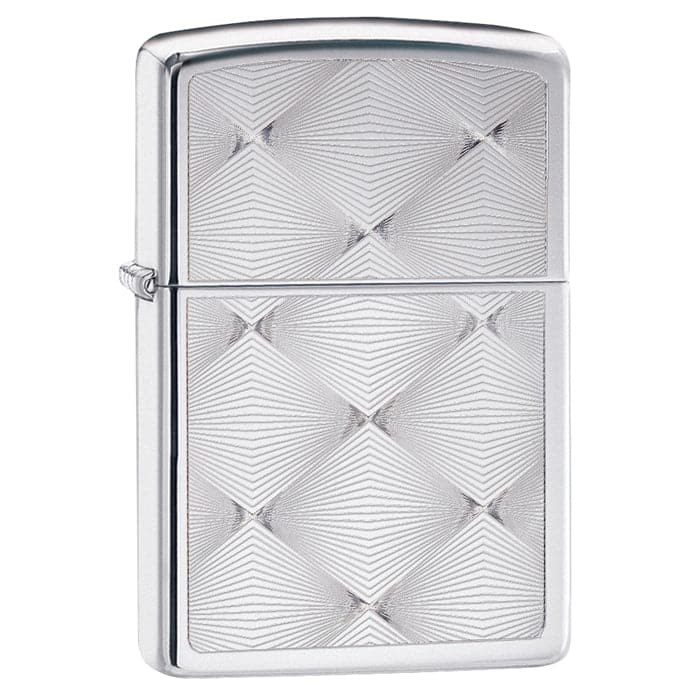 Zippo 28951 Deco Chrome Windproof Lighter, Classic Model, Silver - OUTBACK