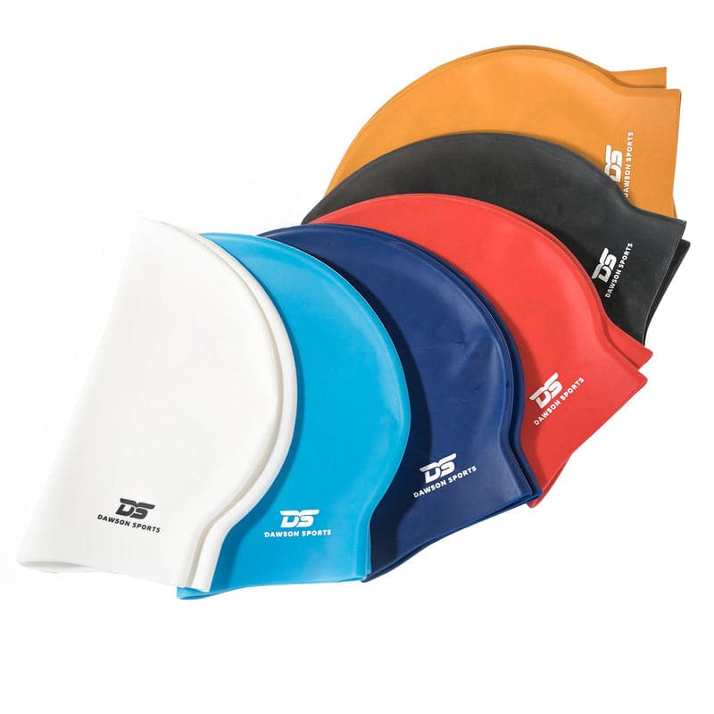 DS Junior Silicone Swimming Cap - White - Athletix.ae