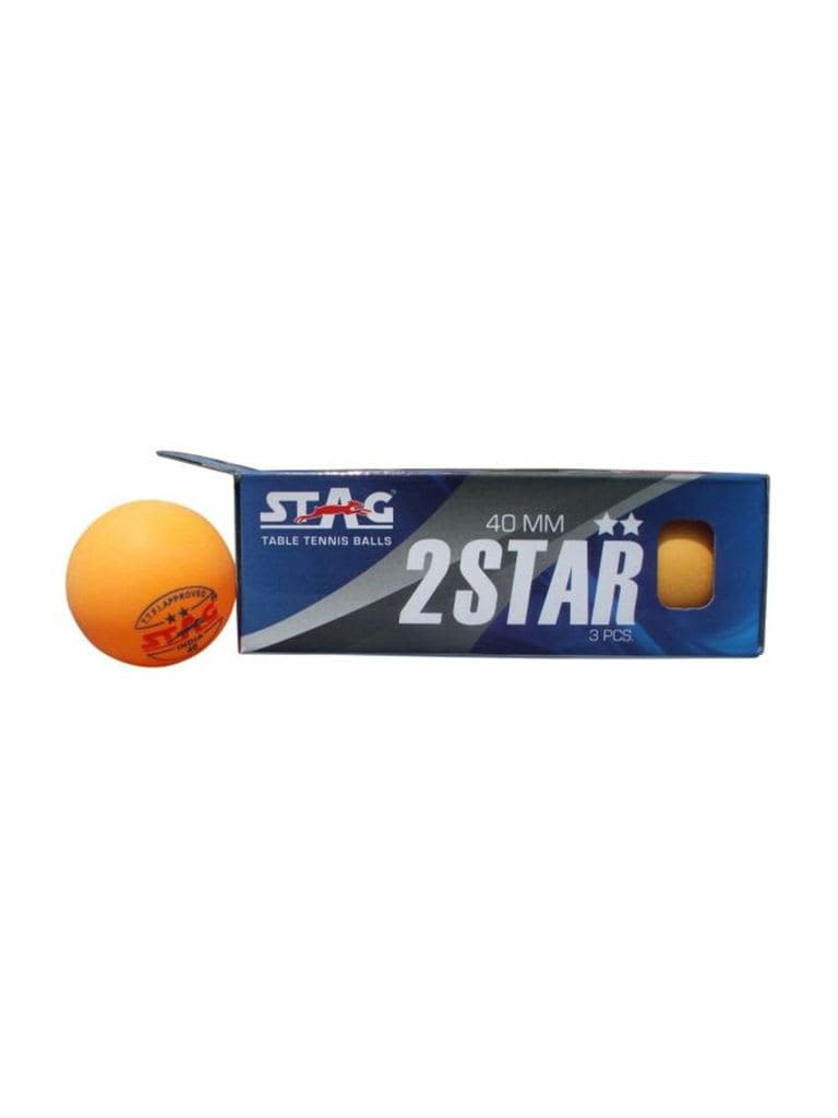 Stag Table Tennis Ball Two Star - Pack Of 3 - Athletix.ae