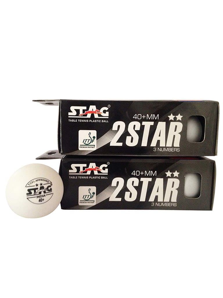 Stag Table Tennis Ball Two Star - Pack Of 6 - Athletix.ae