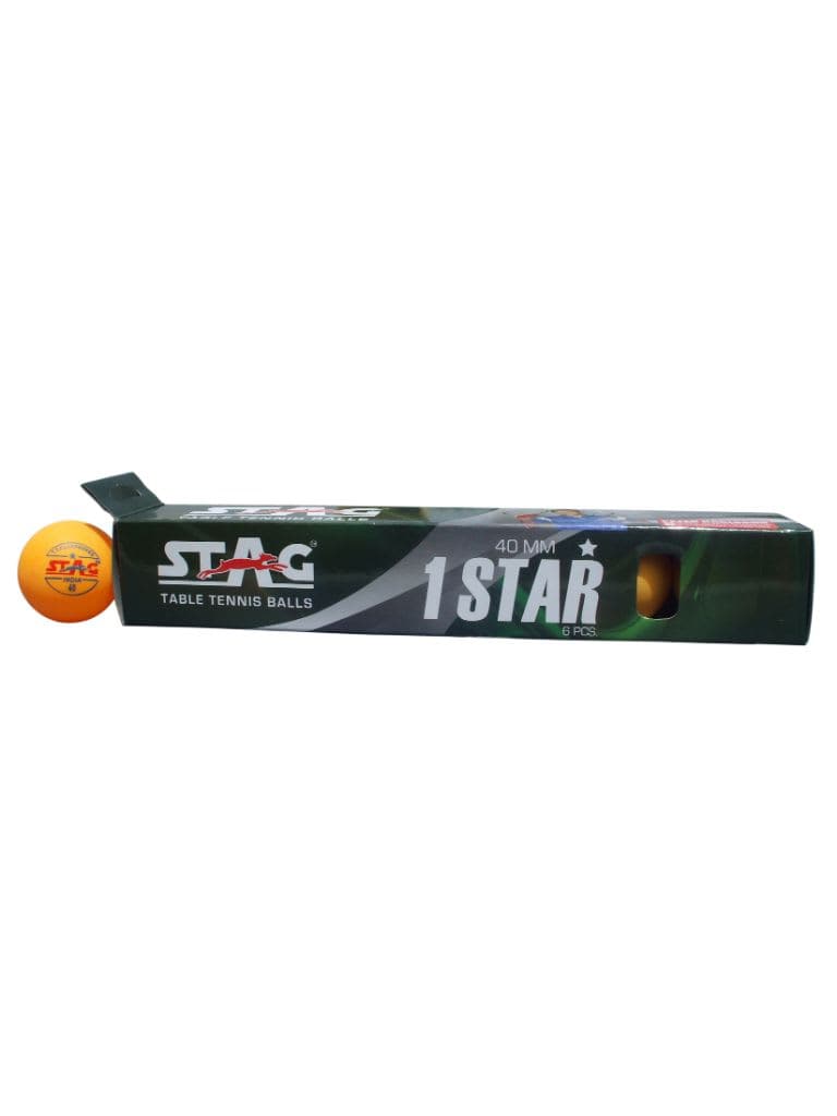 Stag Table Tennis Ball One Star - Pack Of 12 - Athletix.ae