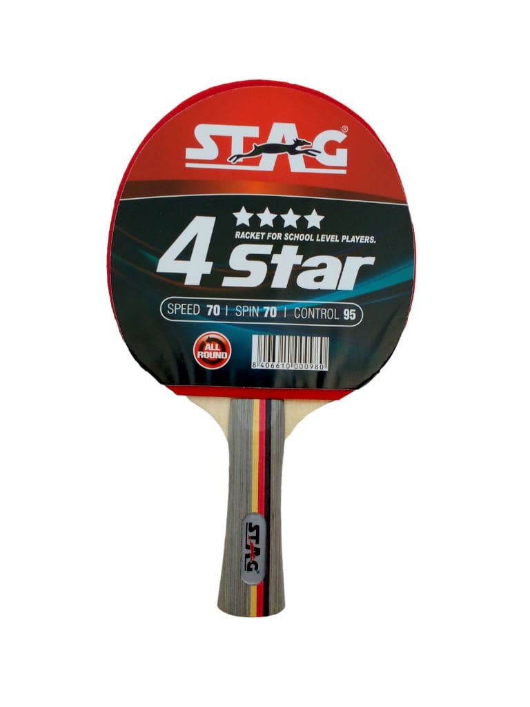 Stag 4 Star Table Tennis Racket - Athletix.ae