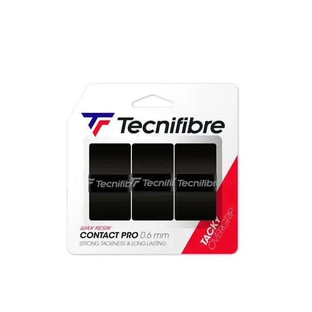 TRS Tennis Black Tecnifibre Contact Pro Grip (Box Of 12 )