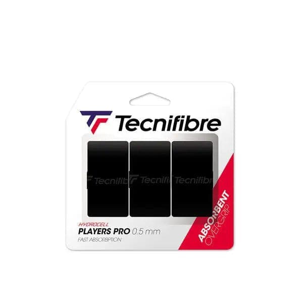 TRS Tennis Black Tecnifibre Players Pro Grip (Box Of 12 )