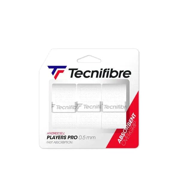 TRS Tennis White Tecnifibre Players Pro Grip (Box Of 12 )