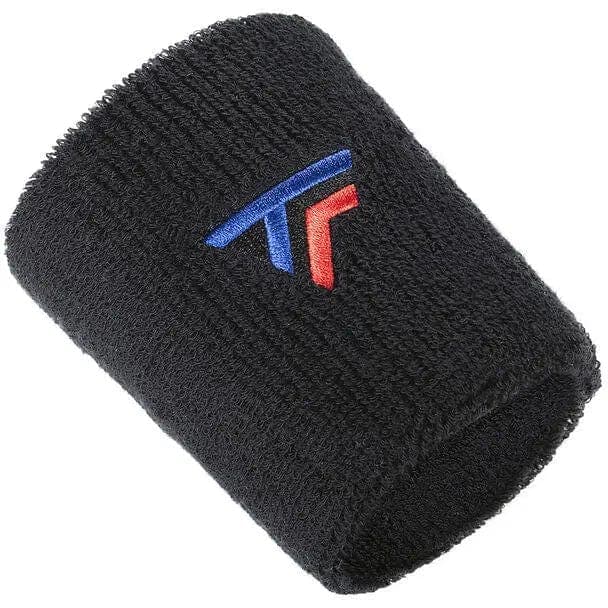 TRS Tennis Black Tecnifibre Poignet XL, Wristbands