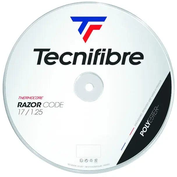 TRS Tennis Tecnifibre Reel 200M Razor Code, 1.25, Tennis Strings