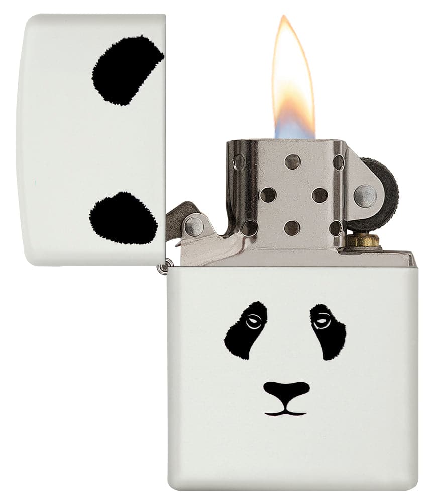 Zippo 28860 Panda White Matte Windproof Lighter, Classic Model, White - OUTBACK