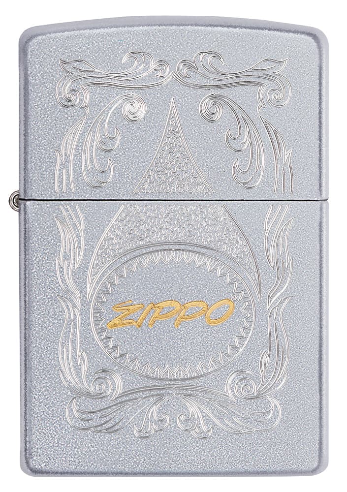 Zippo 29512 205 Zippo Gold Script Windproof Lighter  , Classic Model, Silver - OUTBACK