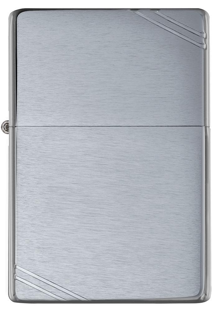 Zippo 230 Brushed Chrome Vintage with Slashes Windproof Lighter, Vintage Model, Silver - OUTBACK