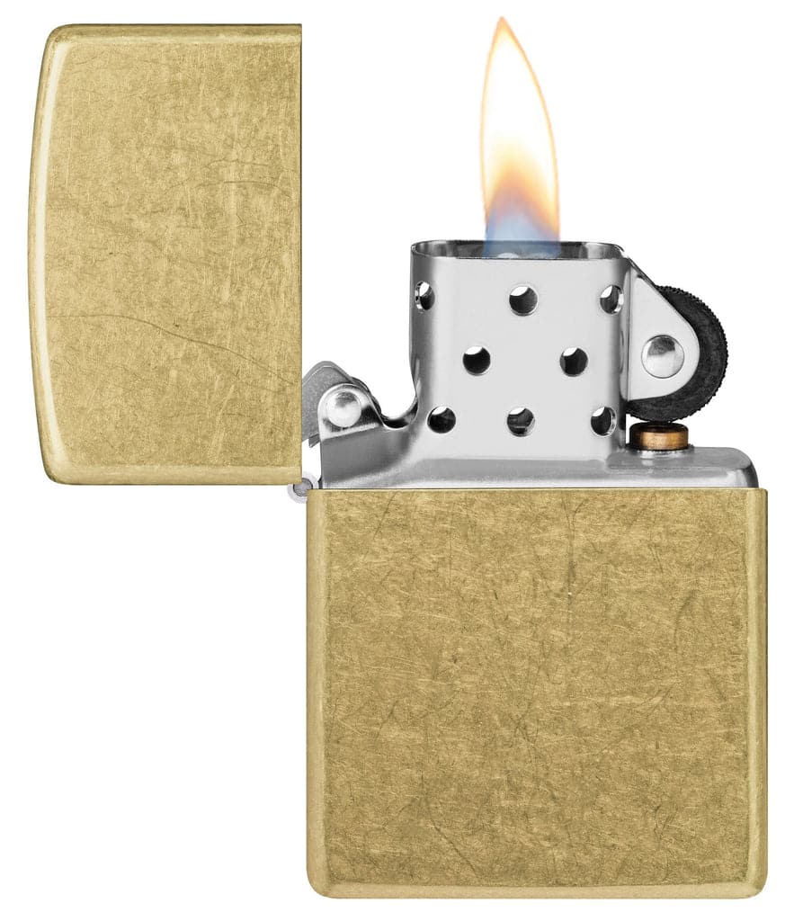 Zippo 48267 Street Brass Classic Windproof Lighter - OUTBACK