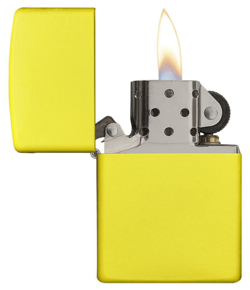 Zippo 24839 Classic Lemon Yellow Windproof Lighter, Classic Model, Yellow - OUTBACK