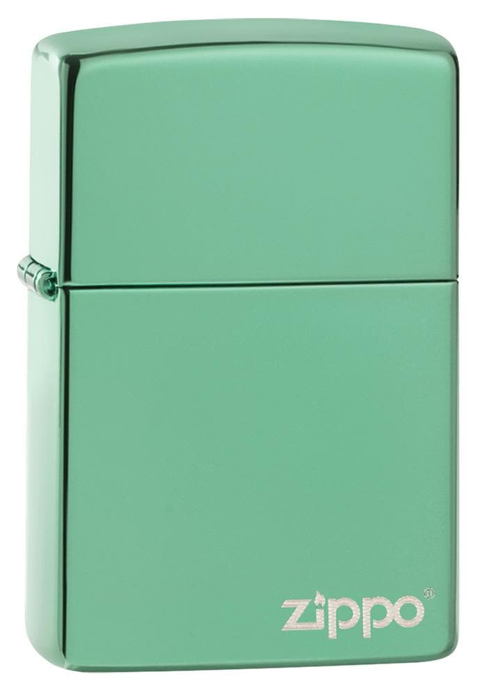 Zippo 28129ZL Classic High Polish Green Zippo Logo Windproof Lighter, Classic Model, Green - OUTBACK