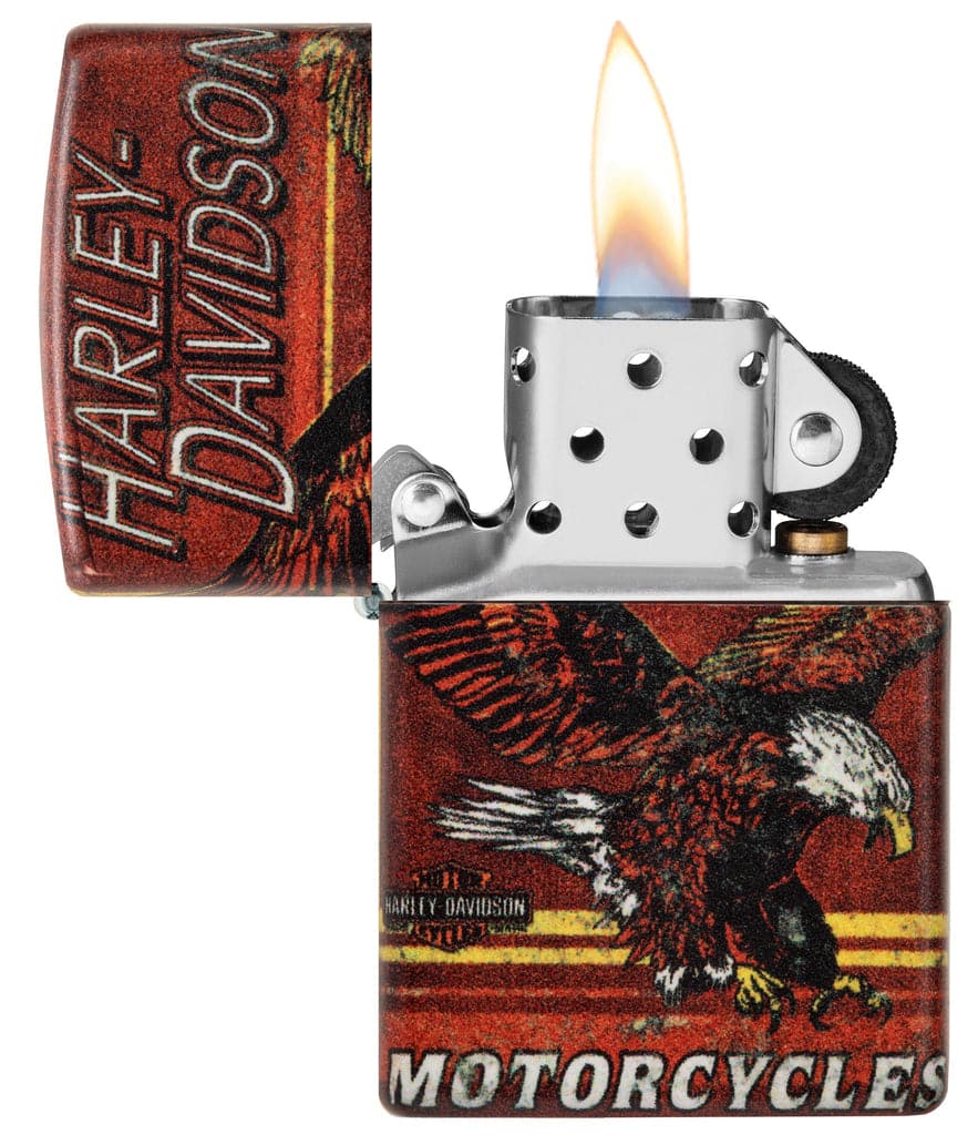 Zippo 48602 49352 Harley Davidson Eagle 540 Color Windproof Lighter - OUTBACK