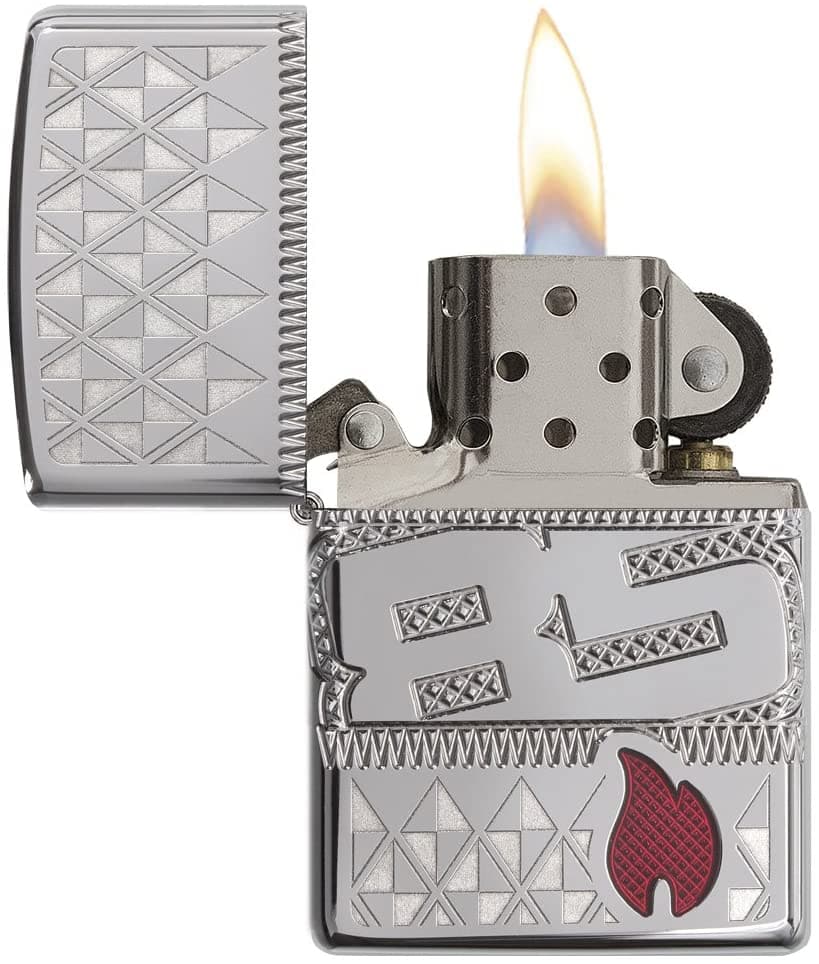 Zippo 29442 Armor 85th Anniversary Limited Edition Polished Chrome Windproof Lighter, Classic Model, Silver - OUTBACK