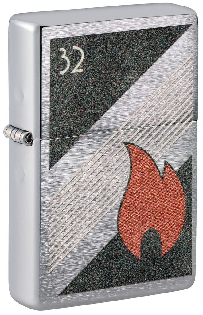 Zippo 48623 260.25 Zippo 32 Flame Design Vintage High Polish Chrome Windproof Lighter - OUTBACK