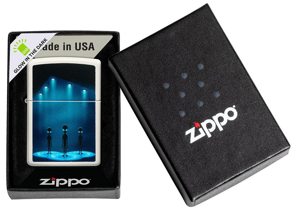 Zippo 49487 49193 Aliens Design Glow In the Dark Windproof Lighter - OUTBACK