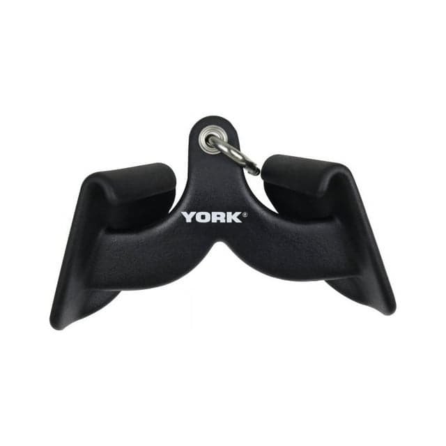 York, Power Grip Attachment Middle Grip Angled, Black - Athletix.ae