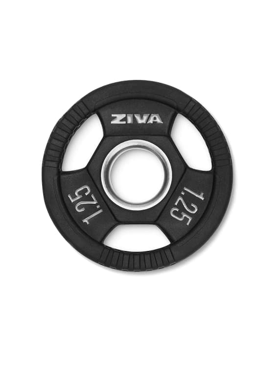 SWLLC Weight Plates & Disc 1.25 KG Ziva Performance Rubber Grip Olympic Disc