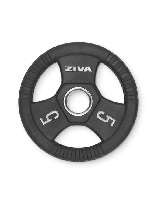 SWLLC Weight Plates & Disc 5.00 KG Ziva Performance Rubber Grip Olympic Disc