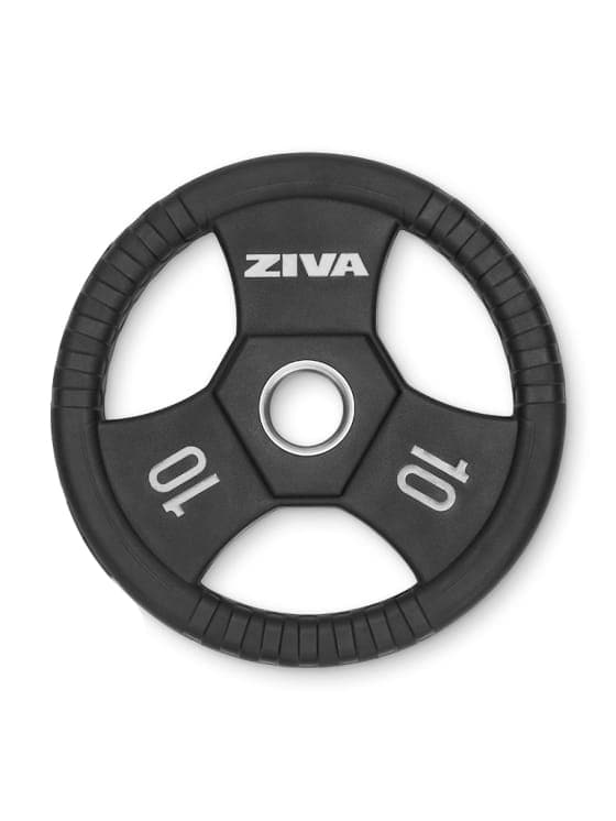 SWLLC Weight Plates & Disc 10.00 KG Ziva Performance Rubber Grip Olympic Disc