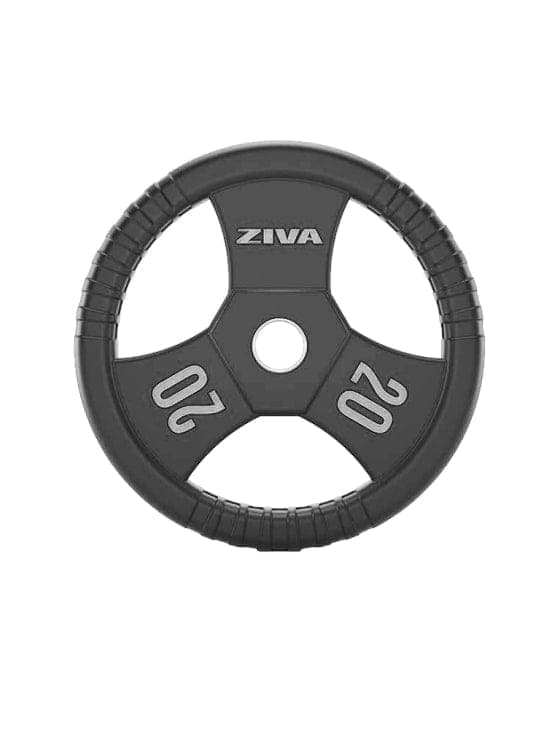 SWLLC Weight Plates & Disc 20.00 KG Ziva Performance Rubber Grip Olympic Disc