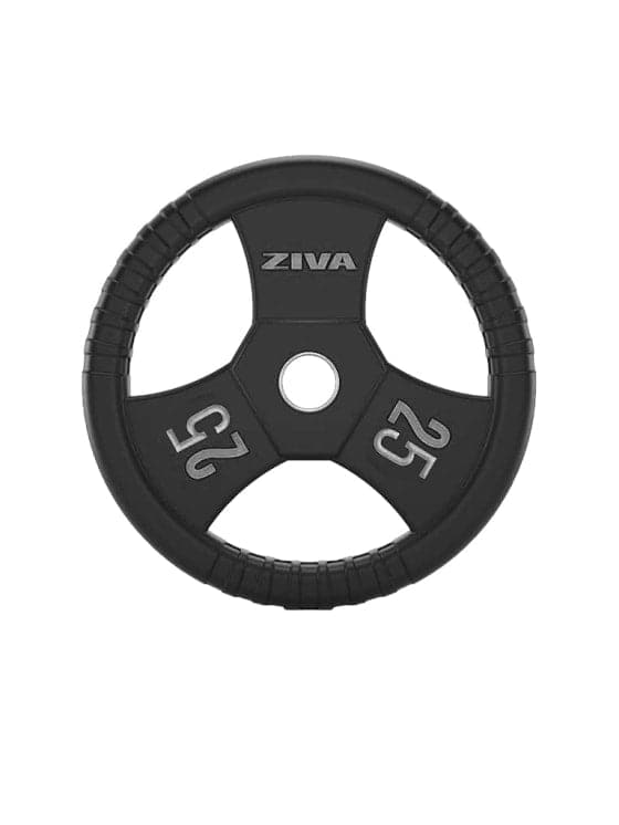 SWLLC Weight Plates & Disc 25.00 KG Ziva Performance Rubber Grip Olympic Disc