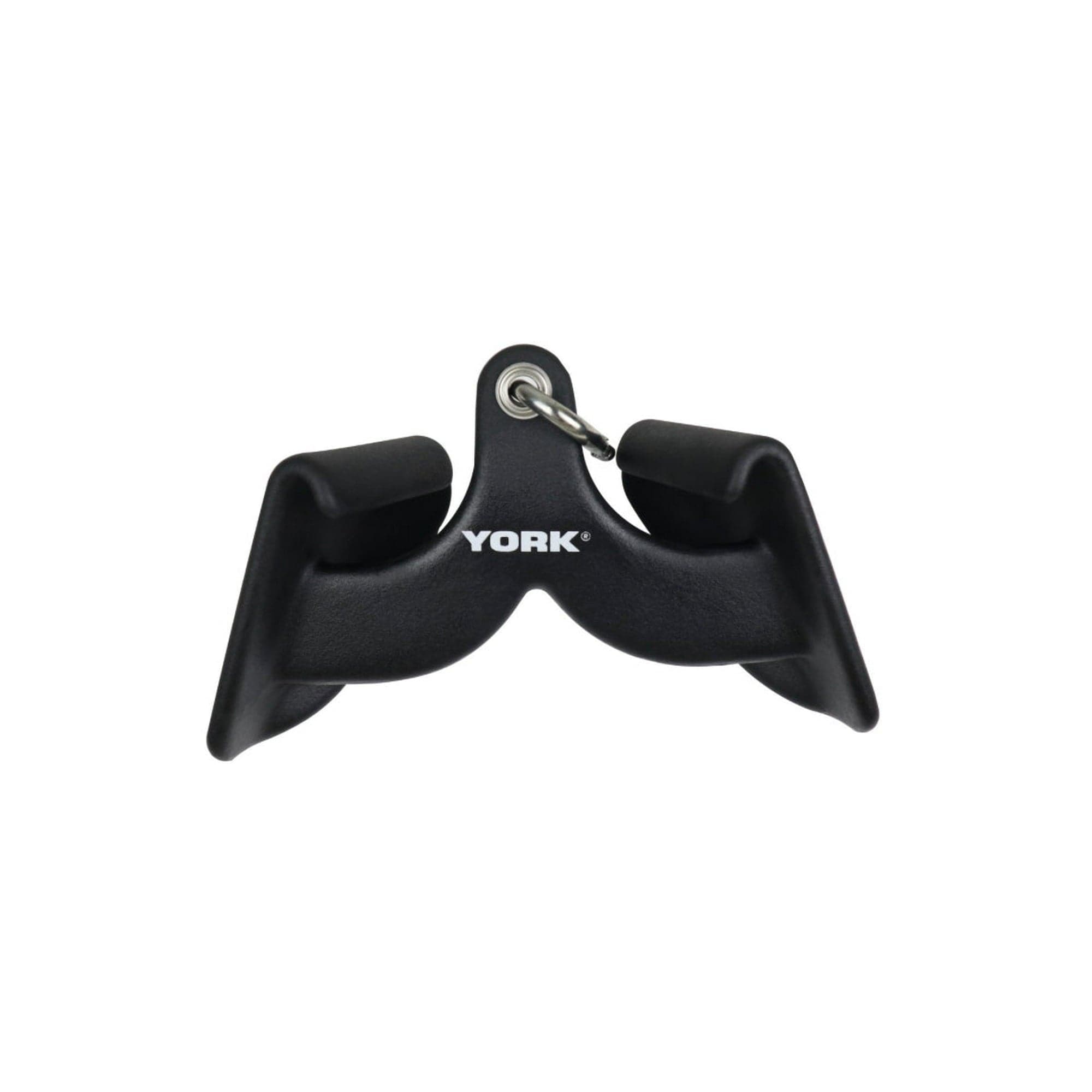 York, Power Grip Attachment Wide Grip Neutral, Black - Athletix.ae