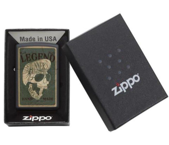 Zippo 29630 218 Legendary Skull Windproof Lighter, Classic Model, Black - OUTBACK