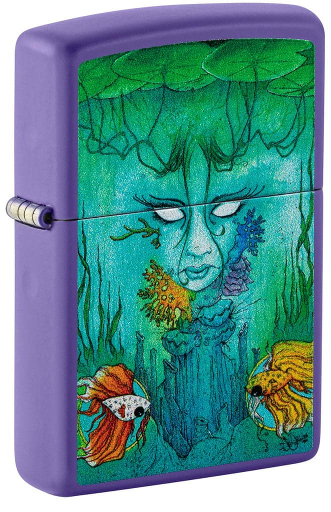 Zippo 48630 237 Sean Dietrich Brackish Design Purple Matte Windproof Lighter - OUTBACK