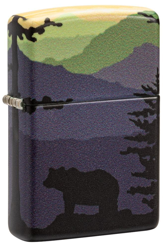 Zippo 49482 Bear Landscape Design 540 Color Windproof Lighter, Classic Model, Multi-colour - OUTBACK