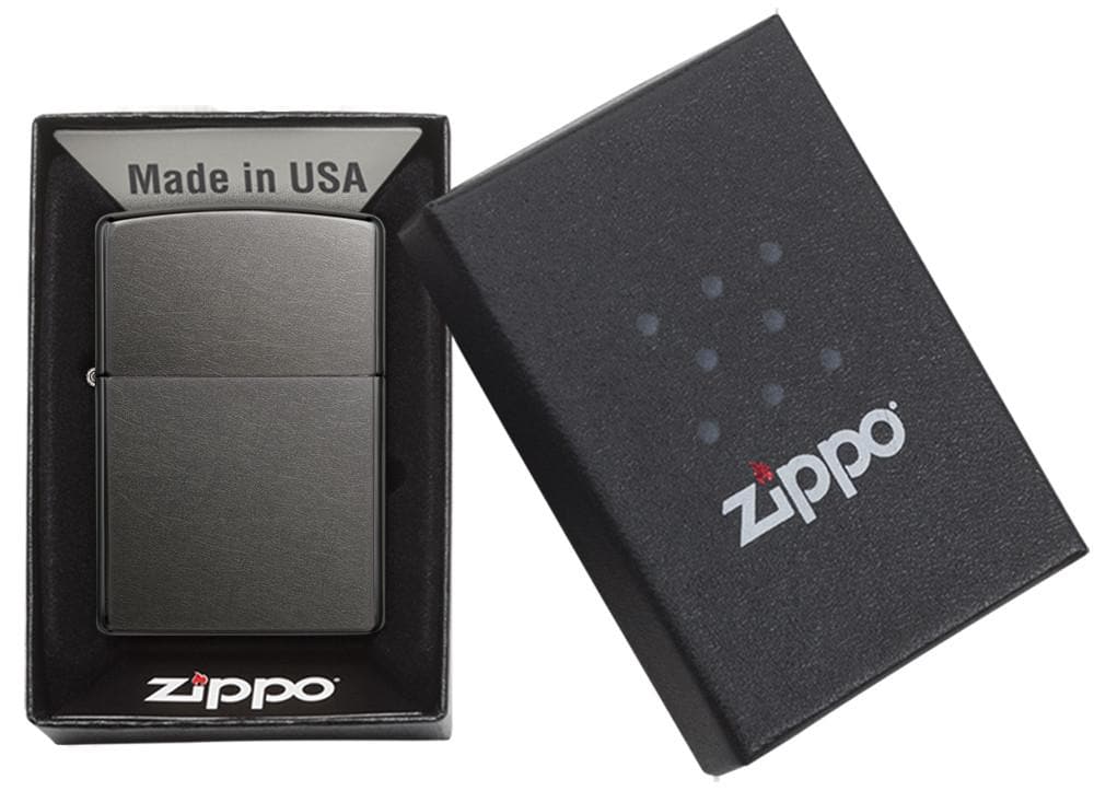 Zippo 28378 Classic Grey Dusk Matter Windproof Lighter, Classic Model, Grey - OUTBACK