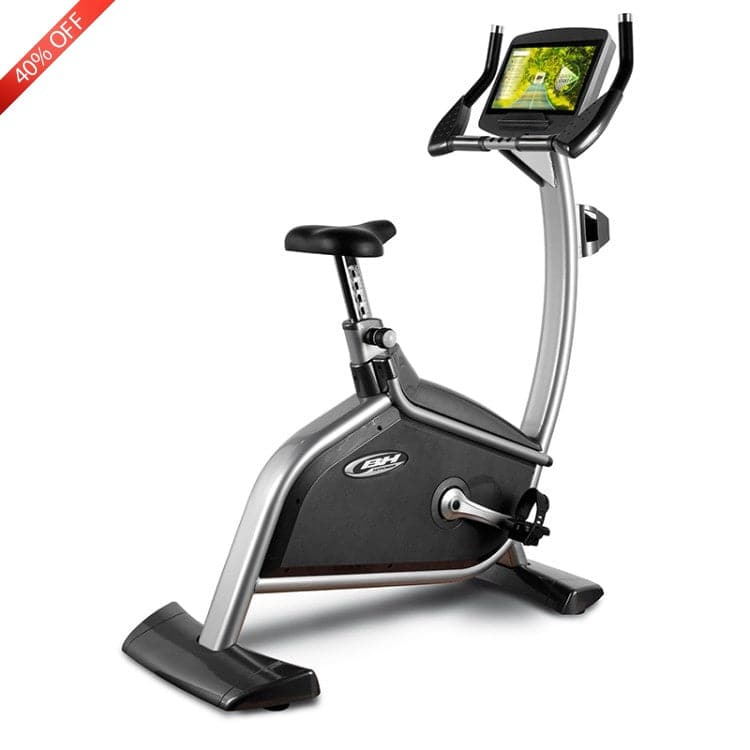 BH Fitness, Professional Upright Bike, SK8000, Silver & Black - Athletix.ae