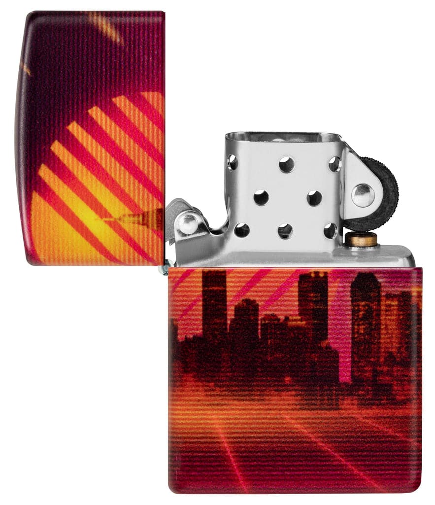 Zippo 48505 49352 Cyber City Design 540 Color Matte Windproof Lighter - OUTBACK