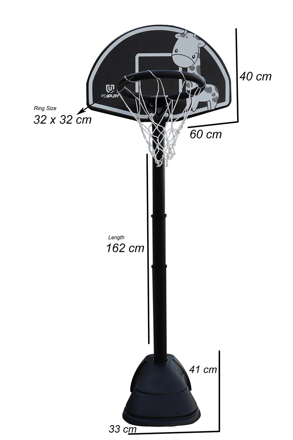 MF Basketball Hoop with Board & Stand Outdoor Children Adult Backboard Game Sports Training Toy - Athletix.ae