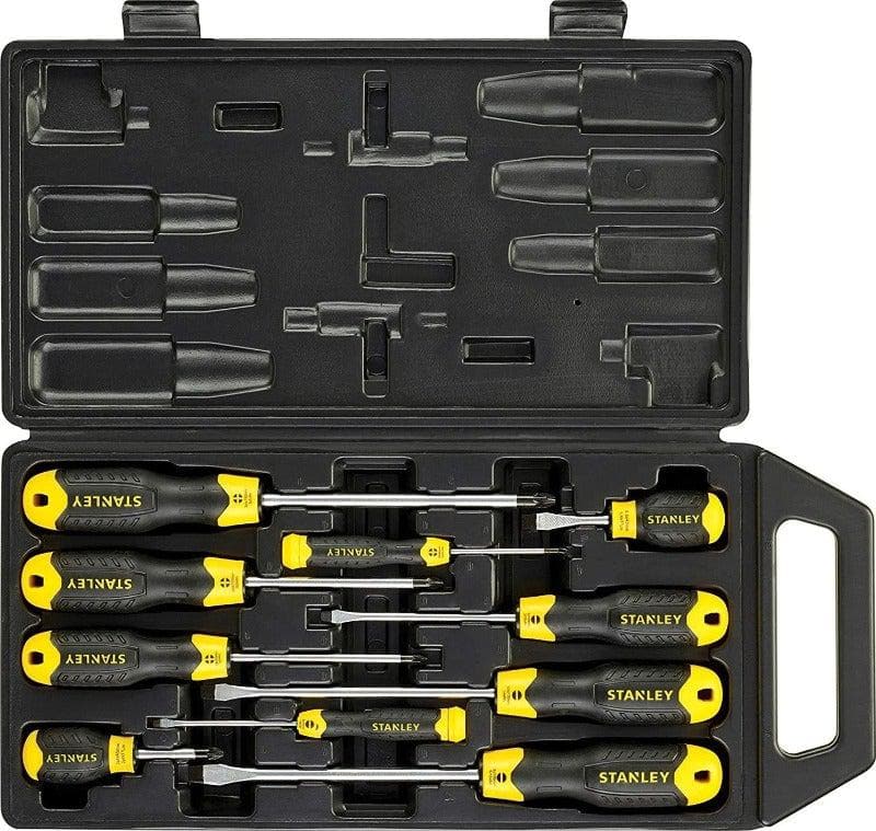 Shop for Stanley 10 pc Cushion Screwdriver Set on outback.ae