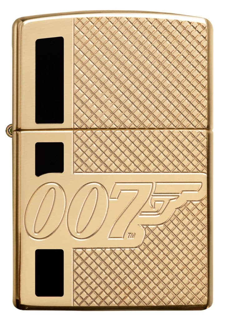 Zippo 29860 James Bond 007 High Polish Brass Windproof Lighter, Classic Model, Gold - OUTBACK