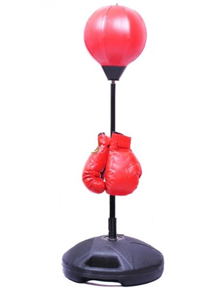 MF Children Boxing Set - Punching Bag with Gloves and Adjustable Height Set, 80-110cm (32-43inch) - Athletix.ae