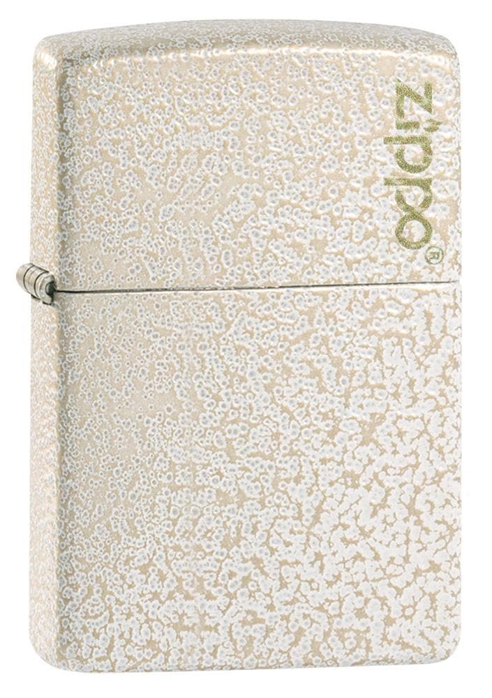 Zippo 49181ZL Classic Mercury Glass With Zippo Logo Windproof Lighter, Classic Model, White - OUTBACK